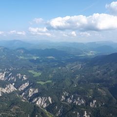 Flugwegposition um 14:44:32: Aufgenommen in der Nähe von Gemeinde Mitterbach am Erlaufsee, Österreich in 1790 Meter